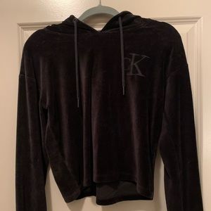 Velvet Calvin Klein cropped hoodie